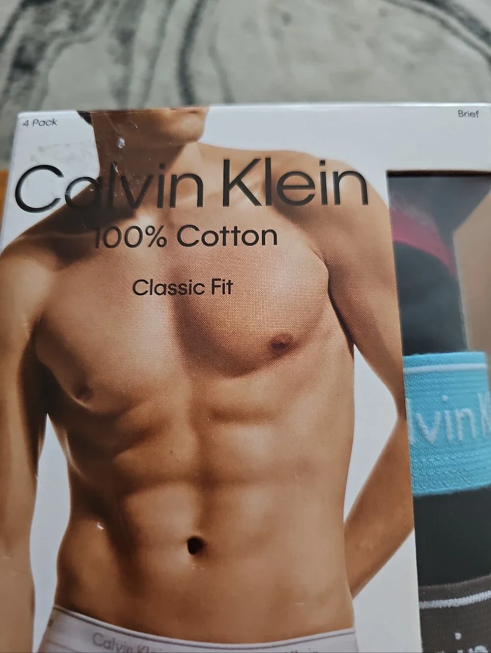 Calvin Klein Men’s Briefs Pack with White, Black, Blue, Gray Waistbands 2xl New
